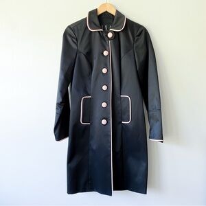 Black I•N•C Coat with Pink Accents
